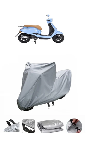 Kanuni Visal 125  Gri Motosiklet Brandası ARKA ÇANTA UYUMLU DEĞİLDİR ürün görseli 1