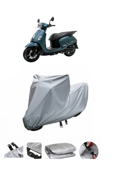 Sym Fiddle IV 125  Gri Motosiklet Brandası ARKA ÇANTA UYUMLU DEĞİLDİR ürün görseli 1