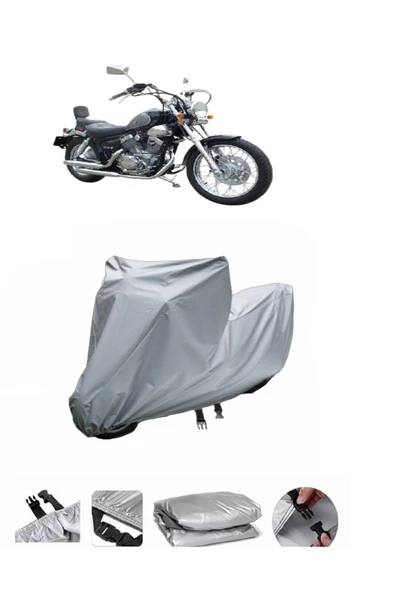 Bisan Roadstar 250  Gri Motosiklet Brandası ARKA ÇANTA UYUMLU DEĞİLDİR ürün görseli 1