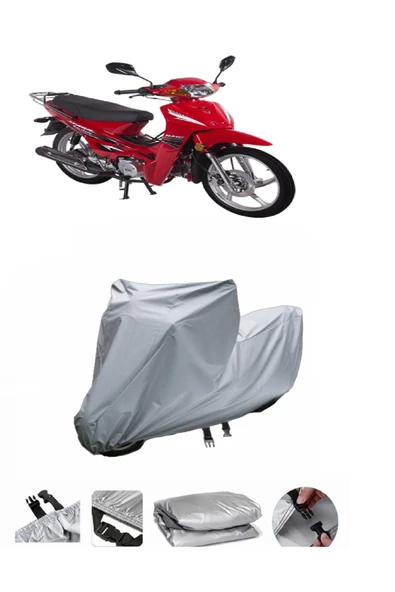 Ramzey Kalipso 100  Gri Motosiklet Brandası ARKA ÇANTA UYUMLU DEĞİLDİR ürün görseli 1