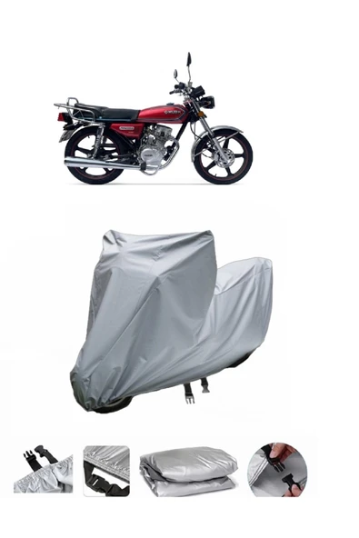 Kuba Prince 50  Gri Motosiklet Brandası ARKA ÇANTA UYUMLU DEĞİLDİR ürün görseli 1