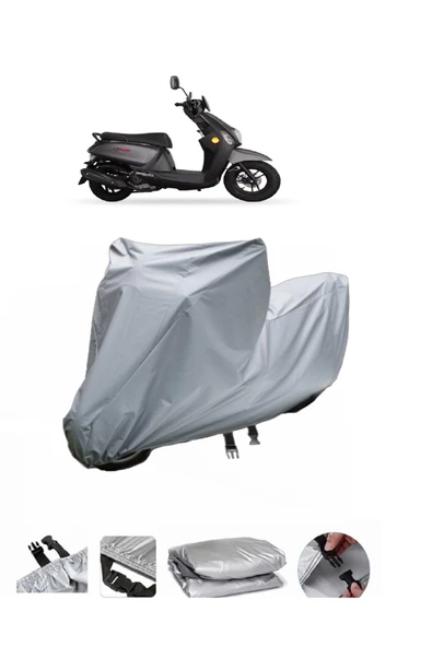 Stmax Roma 50  Gri Motosiklet Brandası ARKA ÇANTA UYUMLU DEĞİLDİR ürün görseli 1