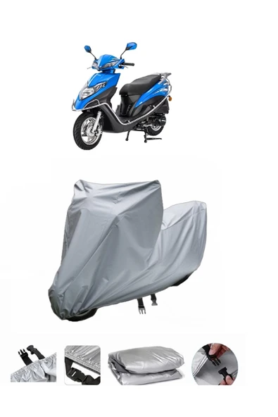 Kanuni Mati 125  Gri Motosiklet Brandası ARKA ÇANTA UYUMLU DEĞİLDİR ürün görseli 1