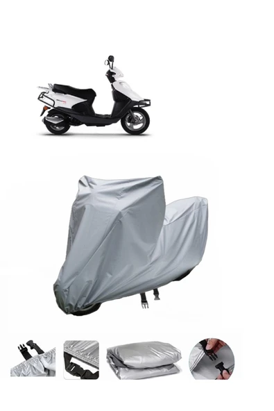 Kuba Gelli 125  Gri Motosiklet Brandası ARKA ÇANTA UYUMLU DEĞİLDİR ürün görseli 1