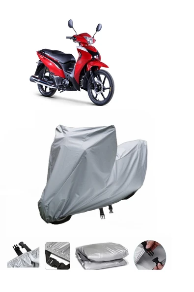 Kuba SJ50 Pro  Gri Motosiklet Brandası ARKA ÇANTA UYUMLU DEĞİLDİR ürün görseli 1