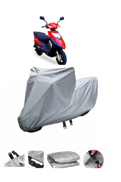 Stmax Lindy 50  Gri Motosiklet Brandası ARKA ÇANTA UYUMLU DEĞİLDİR ürün görseli 1