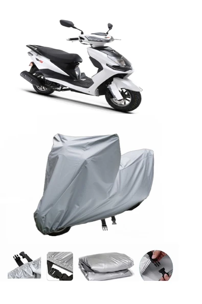 Rks Pesaro 125  Gri Motosiklet Brandası ARKA ÇANTA UYUMLU DEĞİLDİR ürün görseli 1