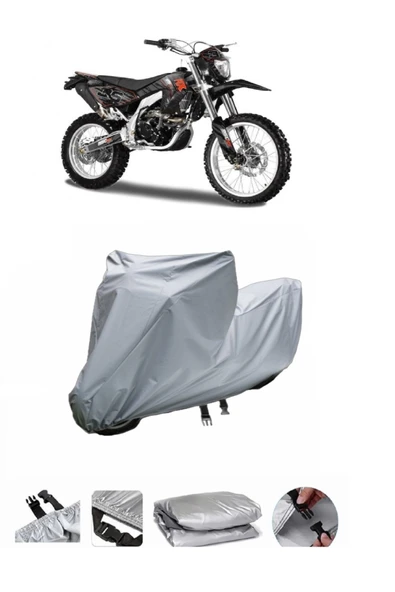 Asya RX 250 Cross  Gri Motosiklet Brandası ARKA ÇANTA UYUMLU DEĞİLDİR ürün görseli 1
