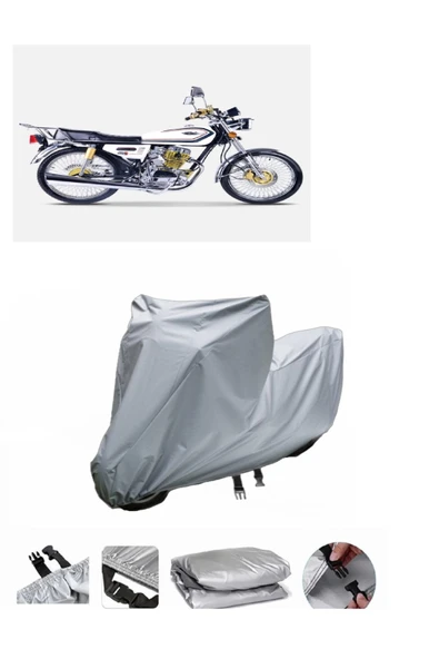 Falcon Leopar 222  Gri Motosiklet Brandası ARKA ÇANTA UYUMLU DEĞİLDİR ürün görseli 1