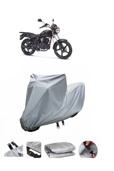 Kanuni Terry  Gri Motosiklet Brandası ARKA ÇANTA UYUMLU DEĞİLDİR ürün görseli 1