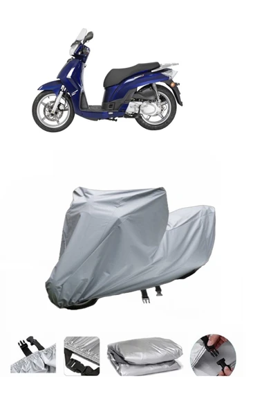 Kymco People S 200  Gri Motosiklet Brandası ARKA ÇANTA UYUMLU DEĞİLDİR ürün görseli 1