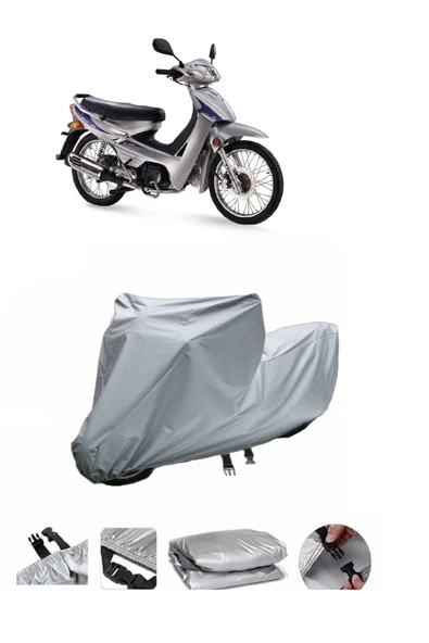 Kymco Aktiv 125  Gri Motosiklet Brandası ARKA ÇANTA UYUMLU DEĞİLDİR ürün görseli 1