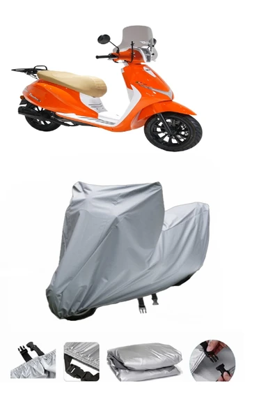 Rks Premium 125  Gri Motosiklet Brandası ARKA ÇANTA UYUMLU DEĞİLDİR ürün görseli 1