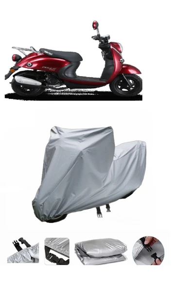 Rks Pollo 50  Gri Motosiklet Brandası ARKA ÇANTA UYUMLU DEĞİLDİR ürün görseli 1