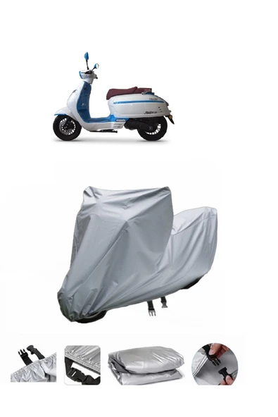 Falcon Martini 50  Gri Motosiklet Brandası ARKA ÇANTA UYUMLU DEĞİLDİR ürün görseli 1