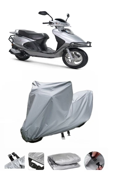 Rks Spontini 110  Gri Motosiklet Brandası ARKA ÇANTA UYUMLU DEĞİLDİR ürün görseli 1