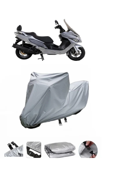 Daelim S3 Advance 250 Gri Motosiklet Brandası ARKA ÇANTA UYUMLU DEĞİLDİR ürün görseli 1