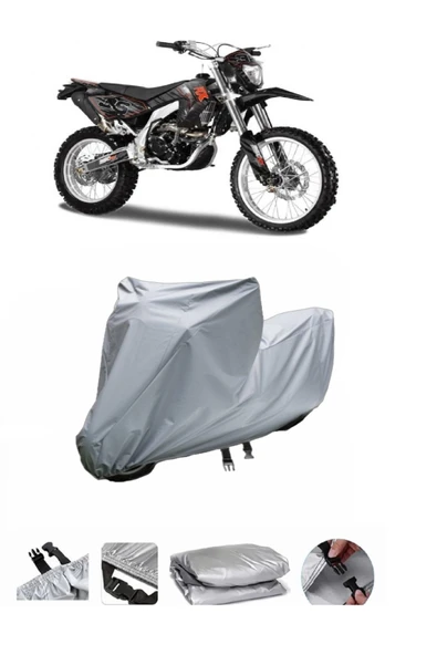 Asya RX 250  Supermoto  Gri Motosiklet Brandası ARKA ÇANTA UYUMLU DEĞİLDİR ürün görseli 1