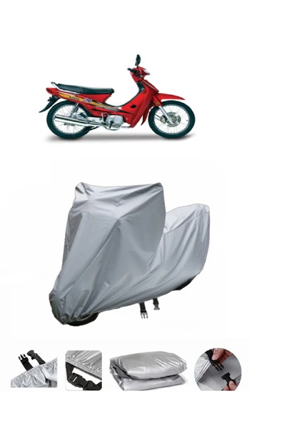 Kanuni Seyhan 100c  Gri Motosiklet Brandası ARKA ÇANTA UYUMLU DEĞİLDİR ürün görseli 1