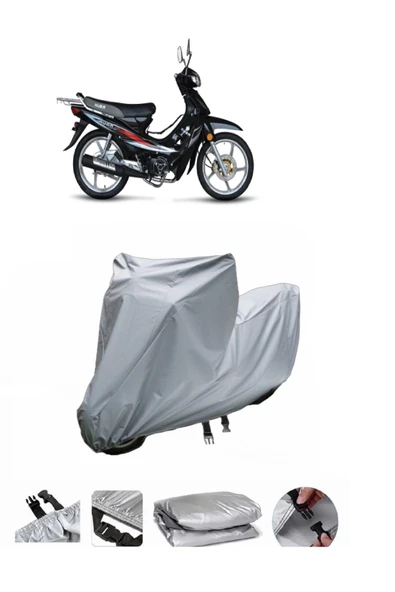 Kuba SJ100-16D  Gri Motosiklet Brandası ARKA ÇANTA UYUMLU DEĞİLDİR ürün görseli 1
