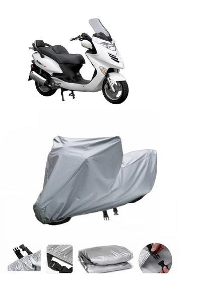 Kymco Grand Dink 250  Gri Motosiklet Brandası ARKA ÇANTA UYUMLU DEĞİLDİR ürün görseli 1