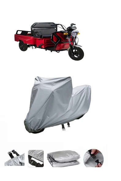 APT4 Gri Motosiklet Brandası ARKA ÇANTA UYUMLU DEĞİLDİR ürün görseli 1