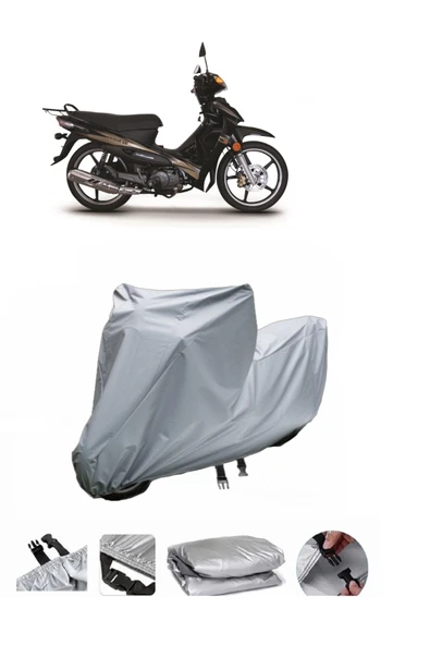 Rks Jaguar 100  Gri Motosiklet Brandası ARKA ÇANTA UYUMLU DEĞİLDİR ürün görseli 1