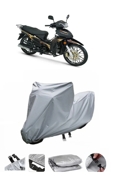 Rks Sniper 50 Pro  Gri Motosiklet Brandası ARKA ÇANTA UYUMLU DEĞİLDİR ürün görseli 1