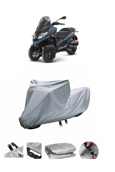 Piaggio MP3 300  Gri Motosiklet Brandası ARKA ÇANTA UYUMLU DEĞİLDİR ürün görseli 1
