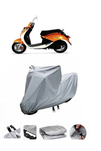 Sym Mio 100  Gri Motosiklet Brandası ARKA ÇANTA UYUMLU DEĞİLDİR ürün görseli 1