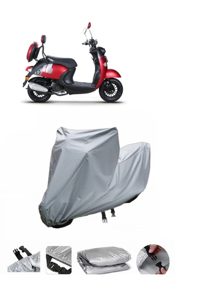 Kuba Trendy XC 50  Gri Motosiklet Brandası ARKA ÇANTA UYUMLU DEĞİLDİR ürün görseli 1