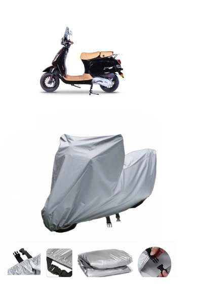 Falcon Cooper 125 EFI  Gri Motosiklet Brandası ARKA ÇANTA UYUMLU DEĞİLDİR ürün görseli 1