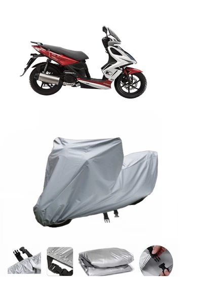 Kymco  Super 8 125  Gri Motosiklet Brandası ARKA ÇANTA UYUMLU DEĞİLDİR ürün görseli 1
