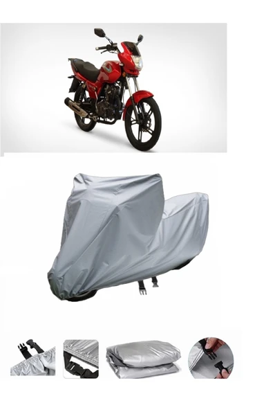Asya Legent 150  Gri Motosiklet Brandası ARKA ÇANTA UYUMLU DEĞİLDİR ürün görseli 1