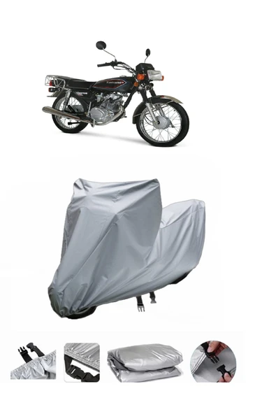 Kanuni Breton S  Gri Motosiklet Brandası ARKA ÇANTA UYUMLU DEĞİLDİR ürün görseli 1
