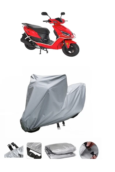 Kanuni Nev 50  Gri Motosiklet Brandası ARKA ÇANTA UYUMLU DEĞİLDİR ürün görseli 1