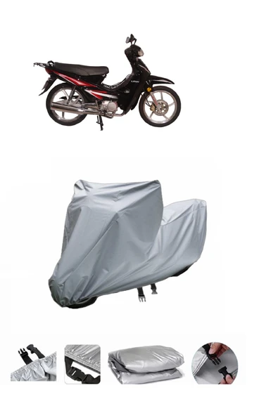 Bisan Lifan Tay Gri Motosiklet Brandası ARKA ÇANTA UYUMLU DEĞİLDİR ürün görseli 1