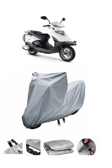 Kuba Newton 50  Gri Motosiklet Brandası ARKA ÇANTA UYUMLU DEĞİLDİR ürün görseli 1