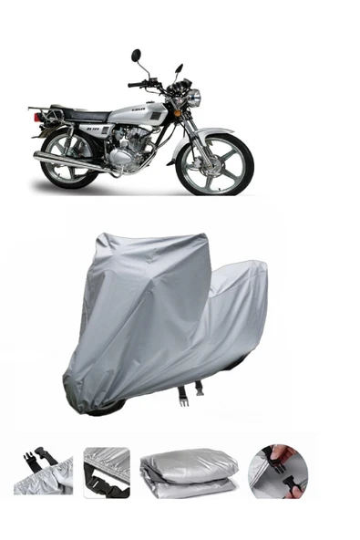 Kanuni BS 125  Gri Motosiklet Brandası ARKA ÇANTA UYUMLU DEĞİLDİR ürün görseli 1
