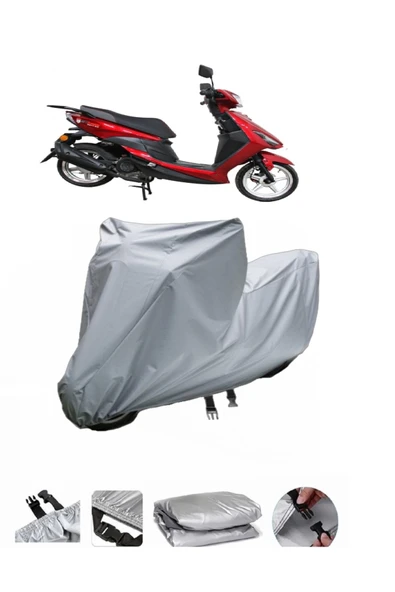Stmax Nett 50  Gri Motosiklet Brandası ARKA ÇANTA UYUMLU DEĞİLDİR ürün görseli 1