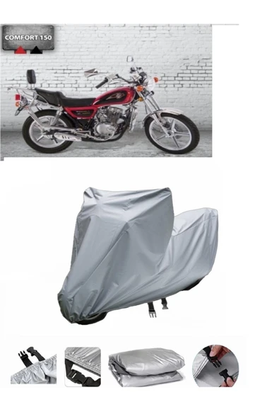 Falcon Comfort 180  Gri Motosiklet Brandası ARKA ÇANTA UYUMLU DEĞİLDİR ürün görseli 1