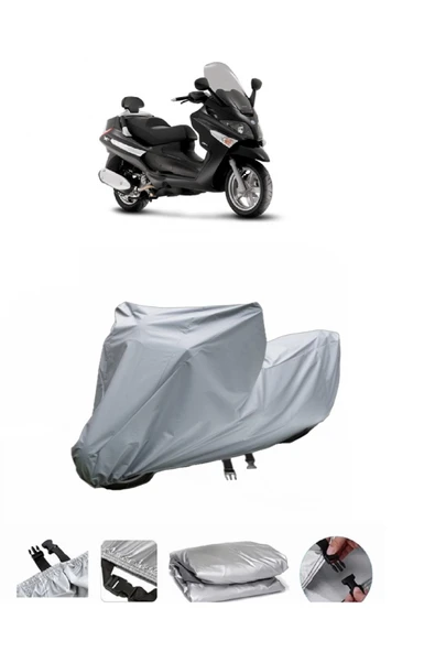 Piaggio X8 250 Premium  Gri Motosiklet Brandası ARKA ÇANTA UYUMLU DEĞİLDİR ürün görseli 1