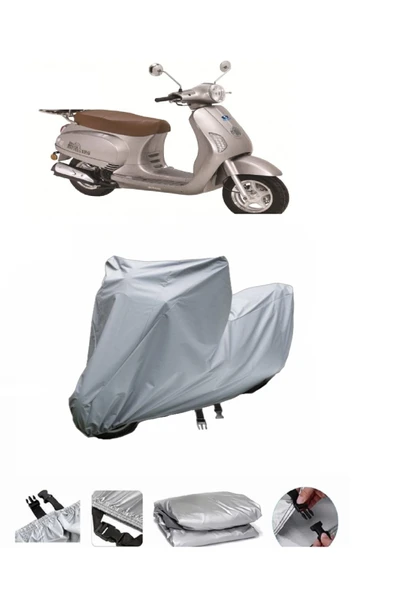 Bisan Sardes 125  Gri Motosiklet Brandası ARKA ÇANTA UYUMLU DEĞİLDİR ürün görseli 1