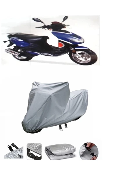 Ramzey RMZ 100-C  Gri Motosiklet Brandası ARKA ÇANTA UYUMLU DEĞİLDİR ürün görseli 1