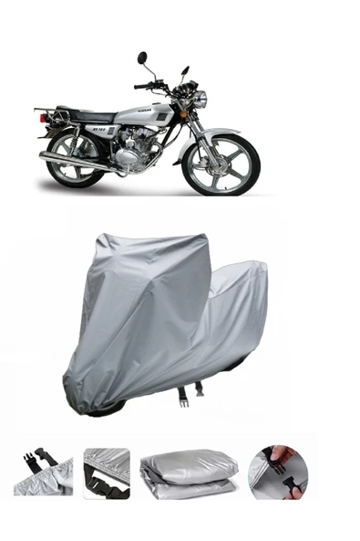 Kanuni BS 100  Gri Motosiklet Brandası ARKA ÇANTA UYUMLU DEĞİLDİR ürün görseli 1