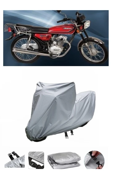 Falcon Runner 125  Gri Motosiklet Brandası ARKA ÇANTA UYUMLU DEĞİLDİR ürün görseli 1