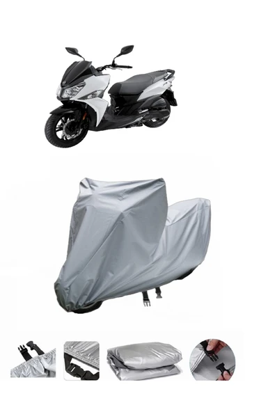 Sym Jet 14  Gri Motosiklet Brandası ARKA ÇANTA UYUMLU DEĞİLDİR ürün görseli 1