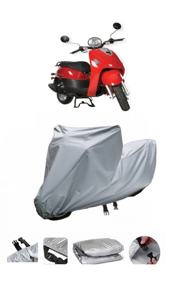 Motoran Ninety  Gri Motosiklet Brandası ARKA ÇANTA UYUMLU DEĞİLDİR ürün görseli 1