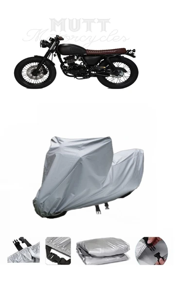 Mutt Mongrel 250  Gri Motosiklet Brandası ARKA ÇANTA UYUMLU DEĞİLDİR ürün görseli 1