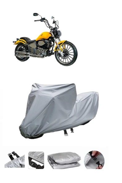 Regal Raptor Daytona 250  Gri Motosiklet Brandası ARKA ÇANTA UYUMLU DEĞİLDİR ürün görseli 1
